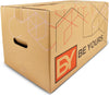 Pack de 10 Cajas de Cartón Doble para Mudanzas Muy Resistentes | 60x40x40 cm | Con Asas Reforzadas para un Transporte Fácil y Seguro - Be Yours
