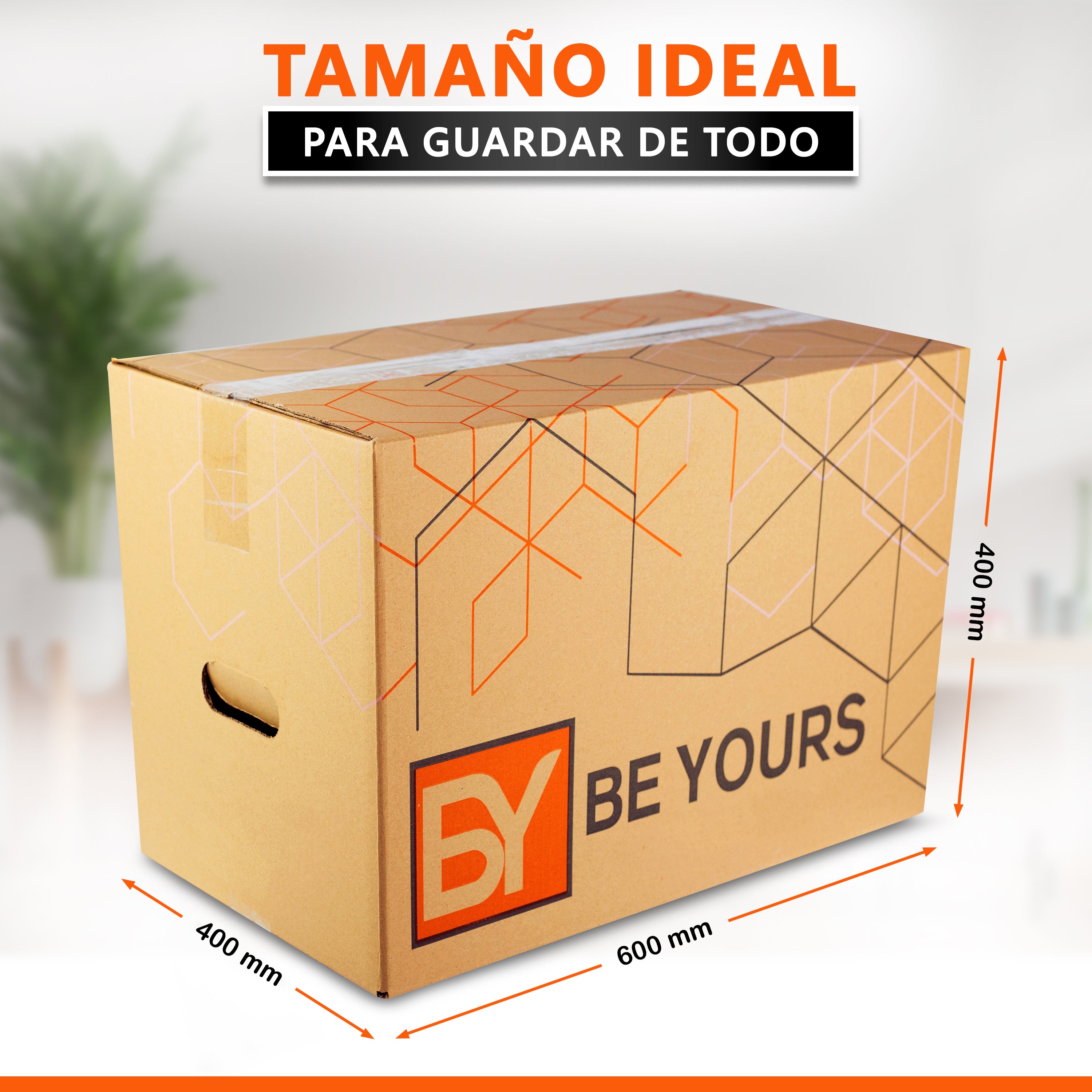 ▷ OFERTA Pack de 10 Cajas de Cartón Doble con Asas 60x40x40 cm – Be Yours