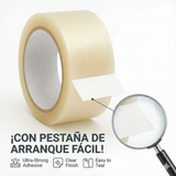 Pack industrial de 36 rollos de cinta de embalar transparente 48mm x 66m