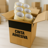 Rollo de cinta adhesiva transparente de 48 mm para precintar cajas