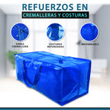 Pack de 4 bolsas de mudanza XXL impermeables con correas tipo mochila