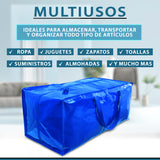Detalle de la cremallera reforzada de la bolsa de mudanza XXL